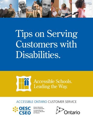 Tips on Serving Customers with Disabilities.