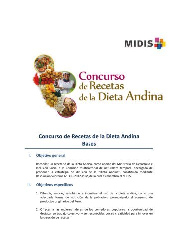 Bases del Concurso comedores(1). - Ministerio de Desarrollo e ...