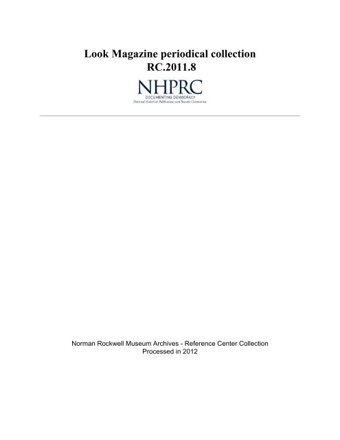 Look Magazine periodical collection pdf - Norman Rockwell Museum