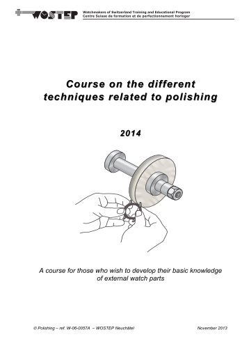 Course on the different techniques related to polishing - WOSTEP