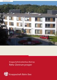 Reha-Zentrum prosper (PDF/351 KB) - Knappschaft-Bahn-See