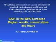 GAVI in the WHO European Region: results, current status and future