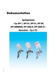 Dokumentation - Spritzpistolen - Typ SPP 1, SPP N1, SPP B1, SPP ...