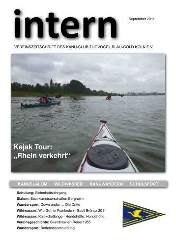 Kajak Tour: âRhein verkehrtâ - Kanu Club Zugvogel KÃ¶ln