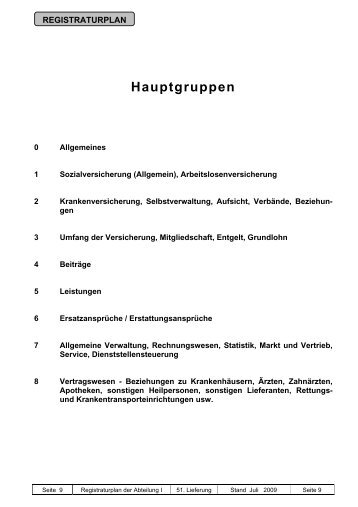 Hauptgruppen