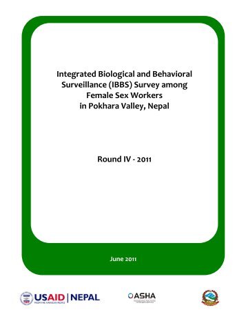 (IBBS) Survey among Female Sex Workers in Pokhara Valley, Nepal