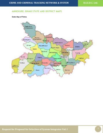 Bihar State and District Maps