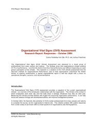 Organizational Vital Signs (OVS) Assessment - Six Seconds