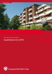 Qualitätsbericht 2010 (PDF/1 MB) - Knappschaft-Bahn-See