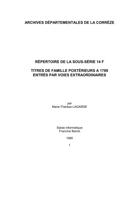 14 F TITRES DE FAMILLE POSTERIEURS A 1789.pdf - Archives ...