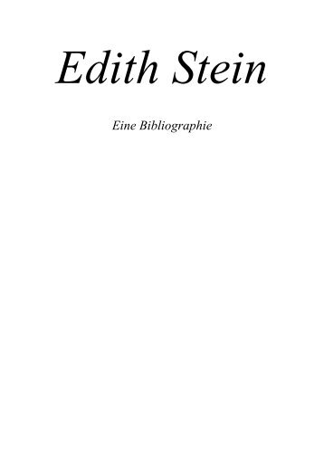 Edith Stein - Kath.de