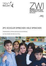 zpc-schÃ¼ler sprecheN viele spracheN - Zwi Perez Chajes Schule