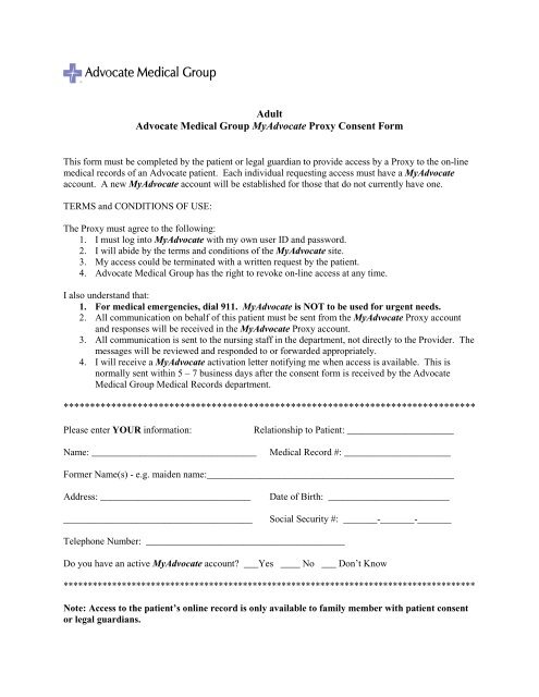 Advocate Medical Group My Chart