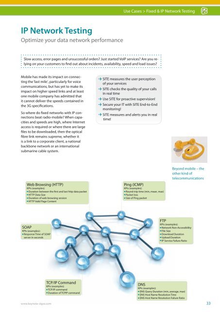 Keynote SIGOS Product Guide