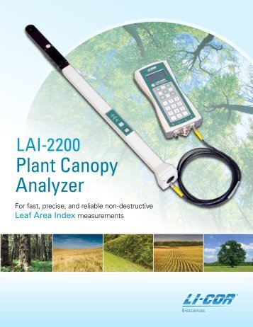 LAI-2200 Plant Canopy Analyzer - LI-COR Biosciences