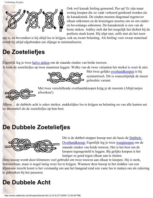 Real Knots - Pole Shift Survival Information