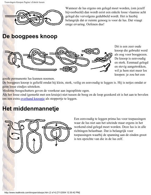 Real Knots - Pole Shift Survival Information