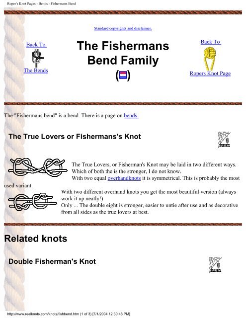 Real Knots - Pole Shift Survival Information