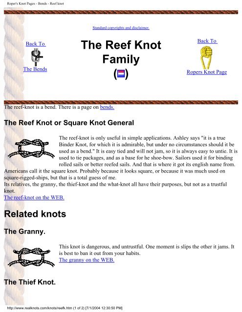 Real Knots - Pole Shift Survival Information