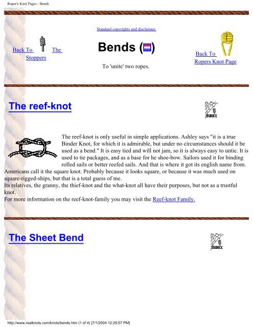 Real Knots - Pole Shift Survival Information