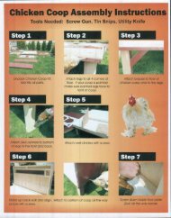 Assembly Instructions - Chicken Coops