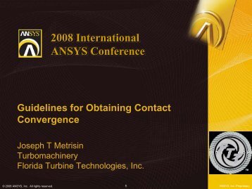 Guidelines for Obtaining Contact Convergence