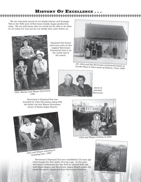 Stevenson Family's 50th Annual Production Sale A ... - Angus Journal