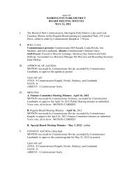 BARRINGTON PARK DISTRICT BOARD MEETING MINUTES MAY ...