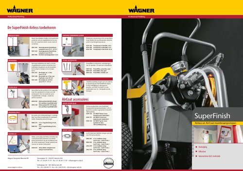 SuperFinish 31 Airless op wagen brochure - Wagner