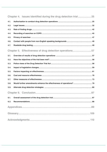 Review of the Police Powers (Drug Detection Trial) Act 2003 - NSW ...