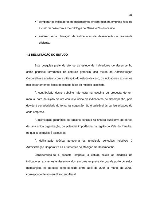 ANÁLISE DOS INDICADORES DE DESEMPENHO ... - Ppga.com.br