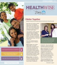 HEALTHWISE HealtHWISE - Beloit Health System