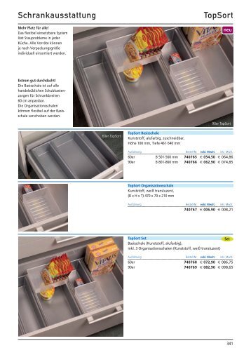 Schrankausstattung TopSort