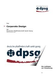 Leitfaden Corporate Design der DPSG (PDF: 312 kByte)