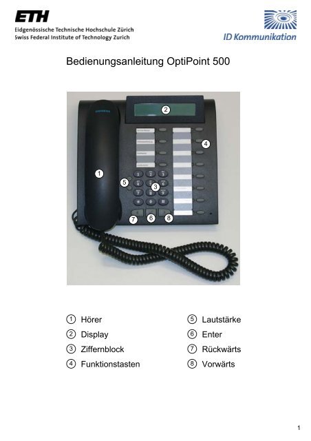 Telefon-Bedienungsanleitung OptiPoint 500