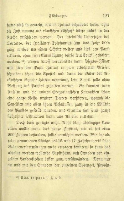 Ignaz von Döllinger, Der Papst und das Konzil