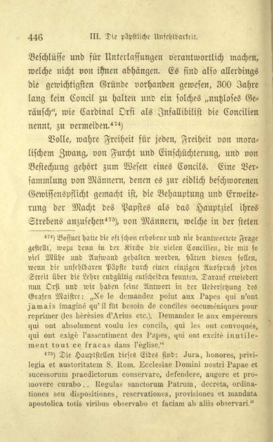 Ignaz von Döllinger, Der Papst und das Konzil