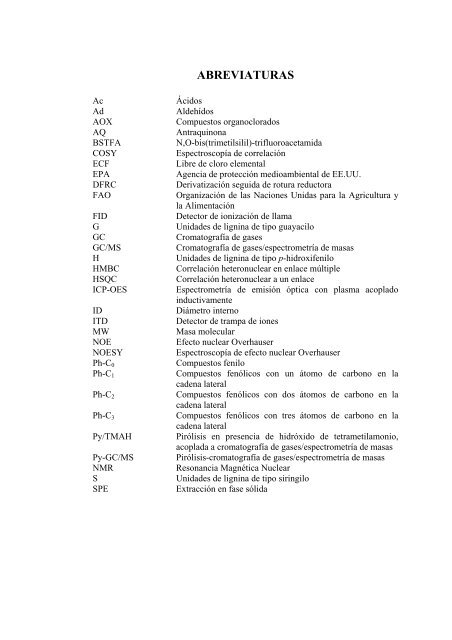 Caracterización química de fibras de plantas herbáceas utilizadas ...