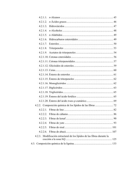 Caracterización química de fibras de plantas herbáceas utilizadas ...