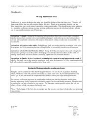 90day Transition Plan - Alameda County Social Services