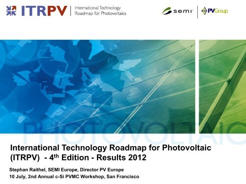 International Technology Roadmap for PV - PVMC