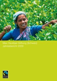 Max Havelaar-Stiftung (Schweiz) Jahresbericht 2009