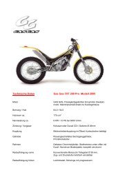 Technische Daten Gas Gas TXT 200 Pro Modell ... - Kivo Trialcenter