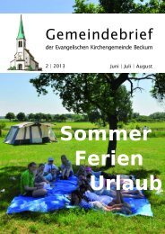 Gemeindebrief 13-2.qxd - Evangelische Kirchengemeinde Beckum