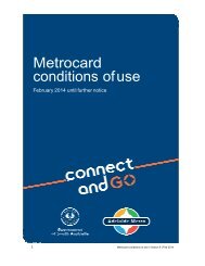 Metrocard Conditions of Use - Version 6 - Adelaide Metro
