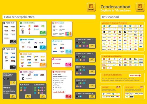 Zenderaanbod - Klantenservice - Telenet