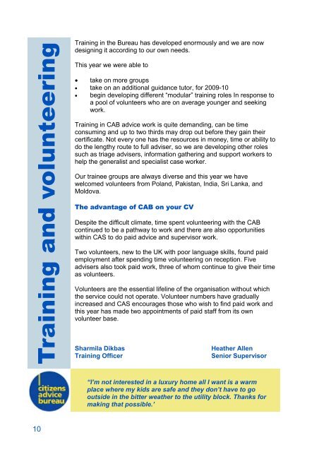 annual report - Citizens Advice