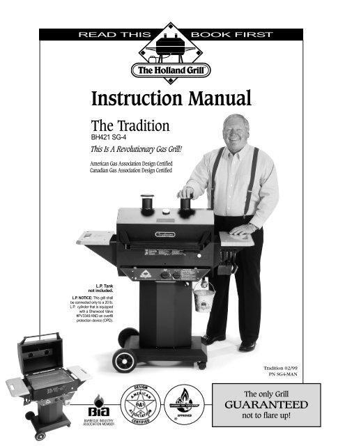 Instruction Manual - Holland Grill