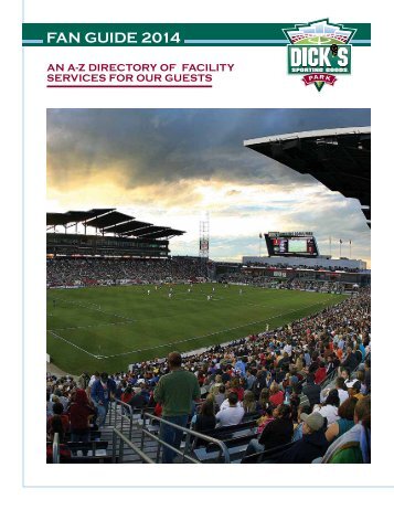 A-Z Fan Guide - Dick's Sporting Goods Park