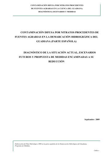 contaminaciÃ³n difusa por nitratos procedentes de fuentes agrarias ...